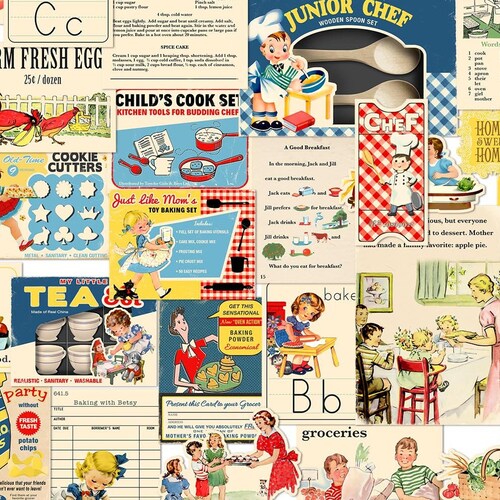 Digital Vintage Kitchen Ephemera for Junk Journals Etsy