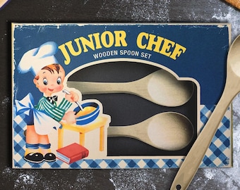 Printable Retro Style Chef Box: DIY Gift, Candy, Treats Box (Digital Download)
