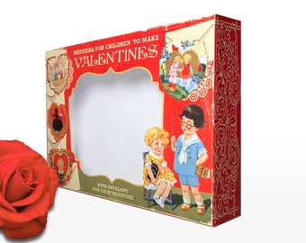 Vintage Style DIY Valentine's Day Box: Printable 1930s Inspired Gift Box (Digital Download)