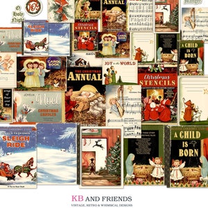 Vintage Style Christmas Nativity Ephemera: Printable Journal & Scrapbook Cutouts and Cards (Digital Download)