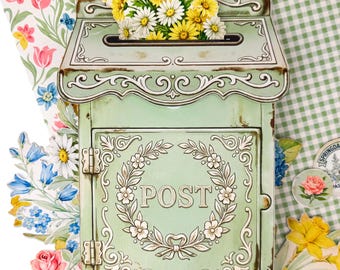 Vintage Spring Mailbox Folio: Printable Flora Ephemera (Digital Download)