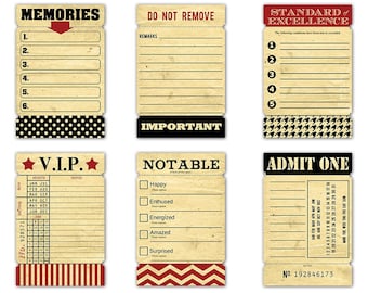 Vintage Style Tickets: Printable Ephemera for Junk Journals, Scrapbooks (Digital Download)