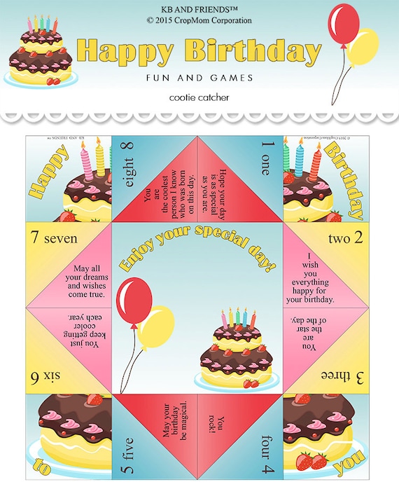 Cootie Catcher | Pop Up Greeting Card Cootie Catcher | Pop Up Greeting Card