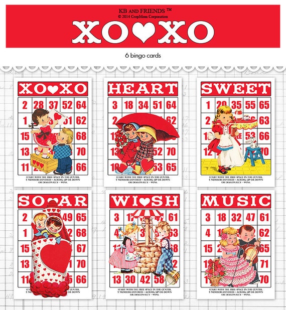 Image result for VINTAGE VALENTINE BINGO