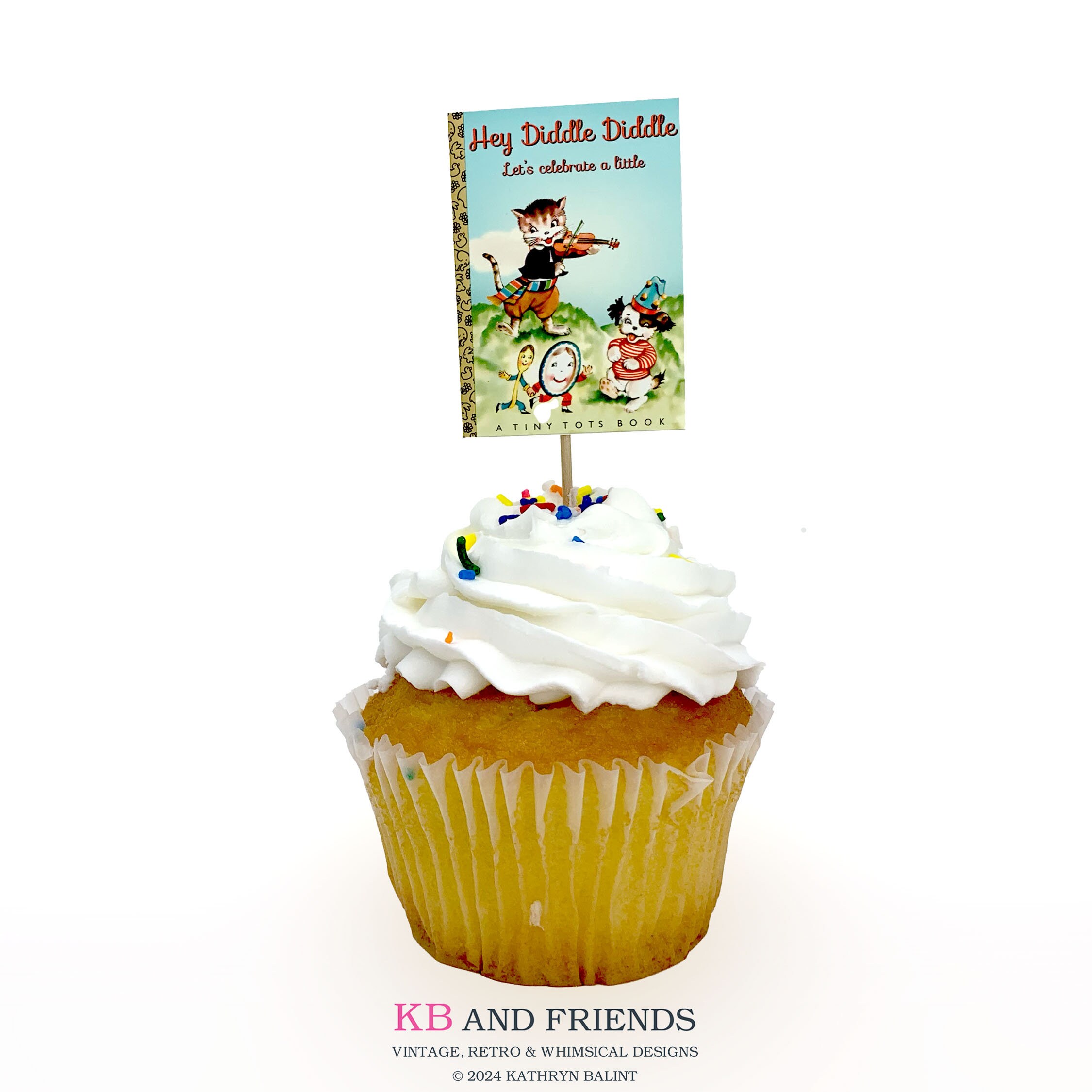 Hey Diddle Diddle Party Kit: Retro Style Nursery Rhyme Printables ...