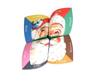 Digital Christmas cootie catcher / fortune teller / game / DIY toy / downloadable / printable /stocking stuffer