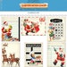 Digital Christmas journaling cards / 3' by 4'/ downloadable / printable / PDF / JPEG / Santa / Elves 