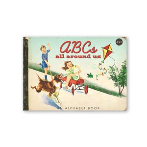 Vintage Style ABC Flash Cards: Printable Alphabet Book (Digital Download) image 1
