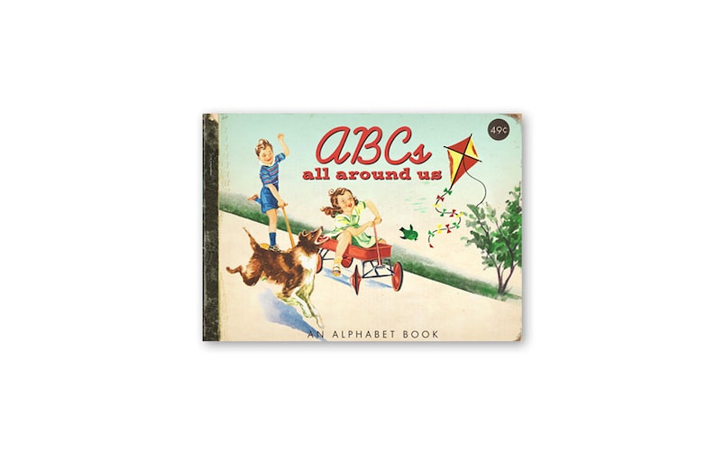 Vintage Style ABC Flash Cards: Printable Alphabet Book (Digital Download) image 1