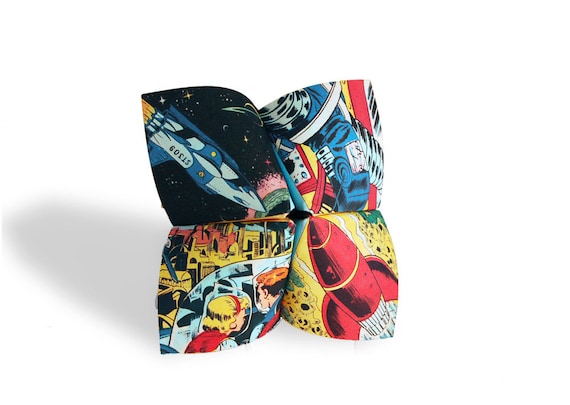 Digital outer space birthday cootie catcher / birthday card /sci-fi spaceship comic / DIY toy / downloadable / printable / DIY greeting card Il_570xn