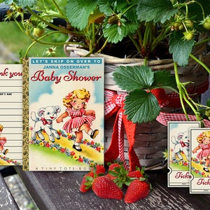 Mary Had a Little Lamb Invitation: Retro Baby Shower, Birthday, All Occasion (Online Editable Template) image 3