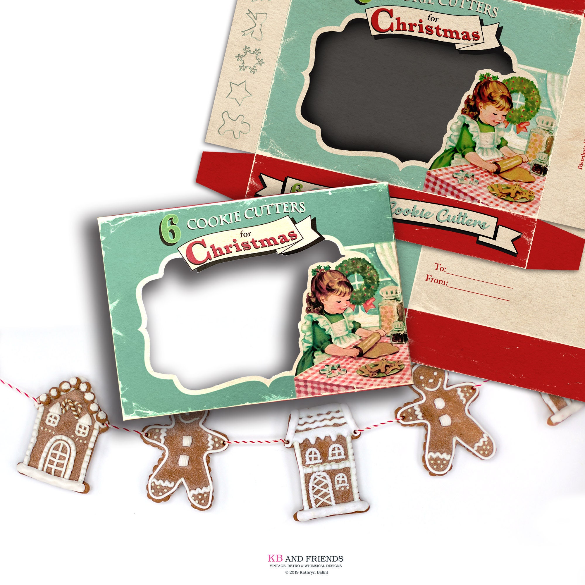 12 Pack Christmas Cookie Gift Boxes With Clear Window – Kraft Paper, 22x15x7 Cm, For Holiday Treats & Desserts
