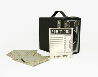 Digital vintage ephemera cards / 3&quot; by 4&quot; / printable / downloadable / ticket / event card / receipt