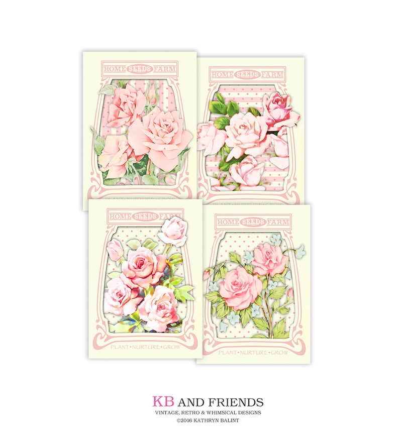 Printable shabby stylish roses seed packets / common playing cards / electronic collage sheet / fast obtain / downloadable / 3 x 4 and 2.5 x 3.5 image relating to Printable Seed Packets named Printable shabby stylish roses seed packets / common playing cards / electronic collage sheet / fast down load / downloadable / 3 x 4 and 2.5 x 3.5