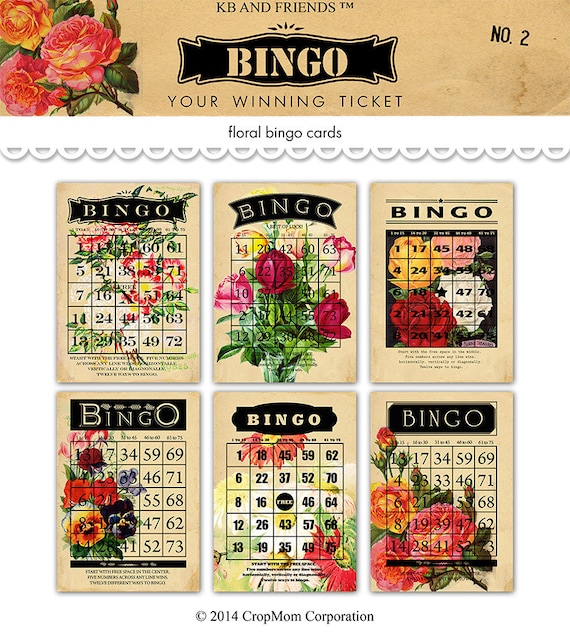 digital-romantic-flower-bingo-cards-2-valentine-ephemera-5-by-7