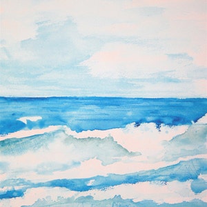 Waves Original Watercolor