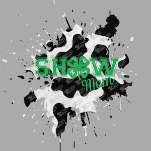Show Mom Cow Print 4H SVG PNG