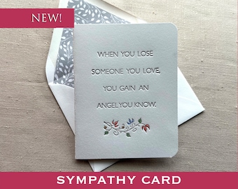 Letterpressed Sympathy Card