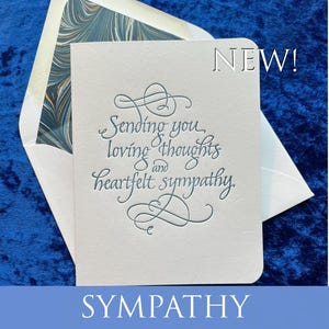 Carte de sympathie typographique