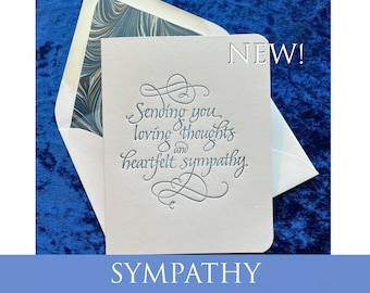 Tarjeta de condolencia impresa