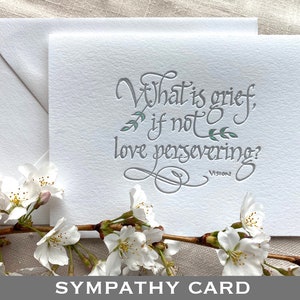 Carte de sympathie typographique avec citation de WandaVision