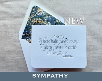 Nueva tarjeta de condolencias literarias