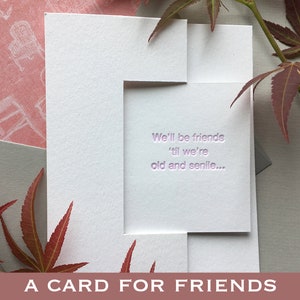 Carte de l'amitié (avec une touche !)