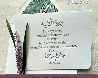 Tarjeta de condolencia impresa