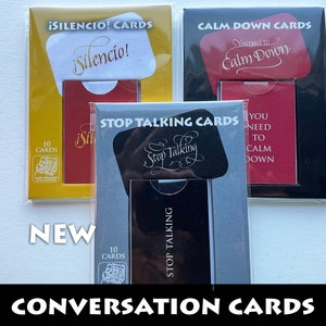 Cartas Pare de Falar e Acalme-se