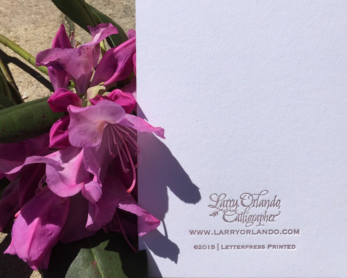 Les Mis Quotation Greeting Card in Letterpressed Calligraphy - Etsy