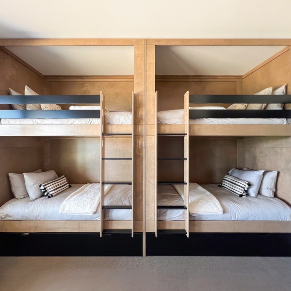 Modern Bunk Room with built-in bunk beds for adults which sleeps 8!