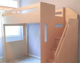 Loft bed with staircase