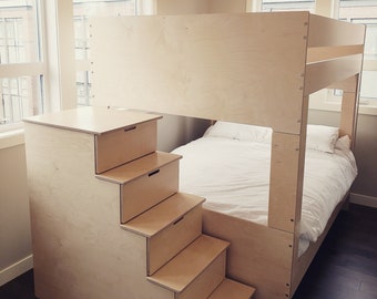 West Coast Queen Bunk Bed for adults / separates into 2 queen beds!