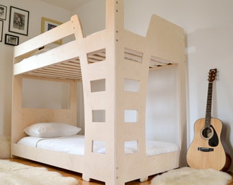 Modern kids bunk bed - Double entry ladder design &quot;Paris&quot;