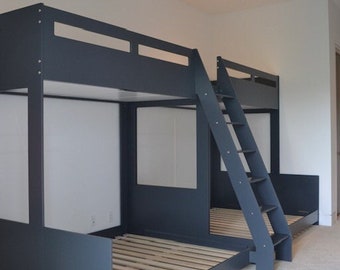 Colorado, Aspen, literas grandes y espaciosas para adultos con cama individual XL sobre cama queen