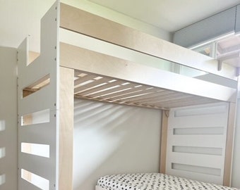 Cama alta individual XL para adultos