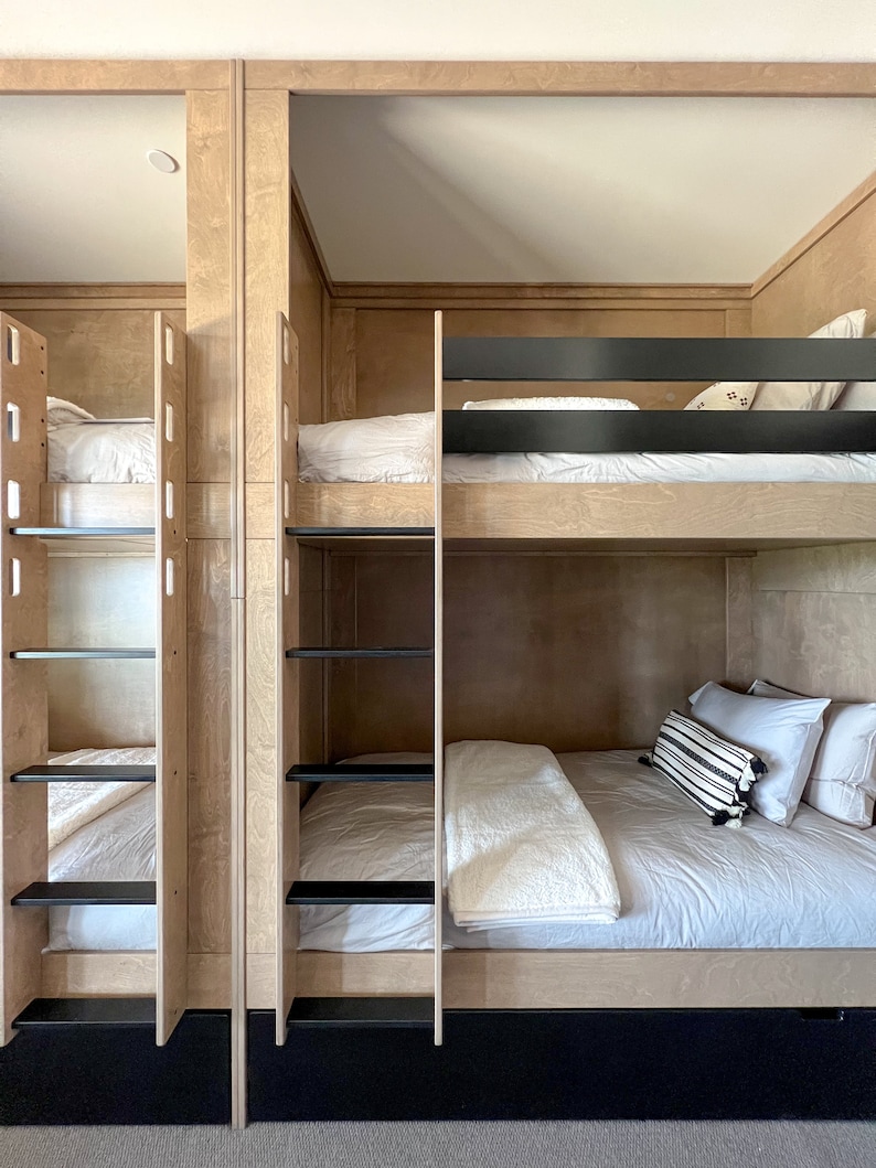 Modern Bunk Room With Builtin Bunk Beds Which Sleeps 8 Etsy