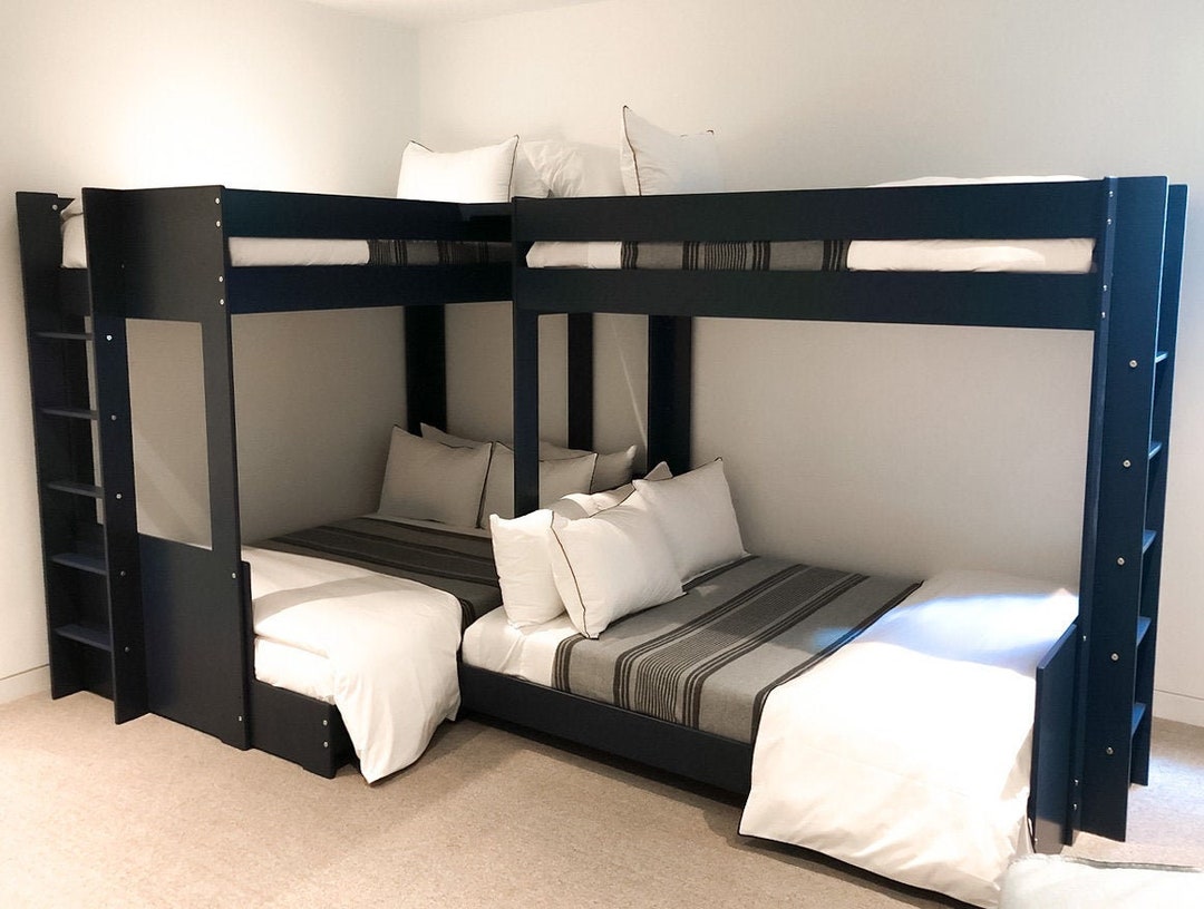 Aspen Twin XL Over Full XL Bunk Room Set Sleeps 6!