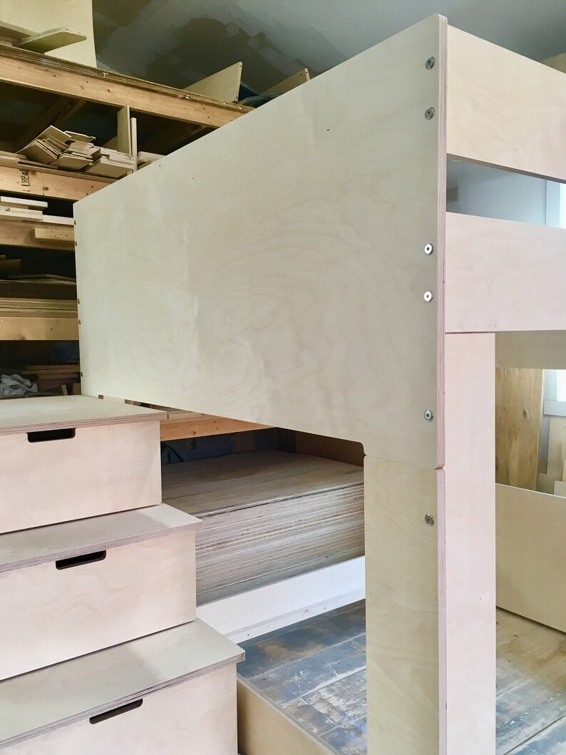 West Coast Queen Bunk Bed / Separates Into 2 Queen Beds Etsy