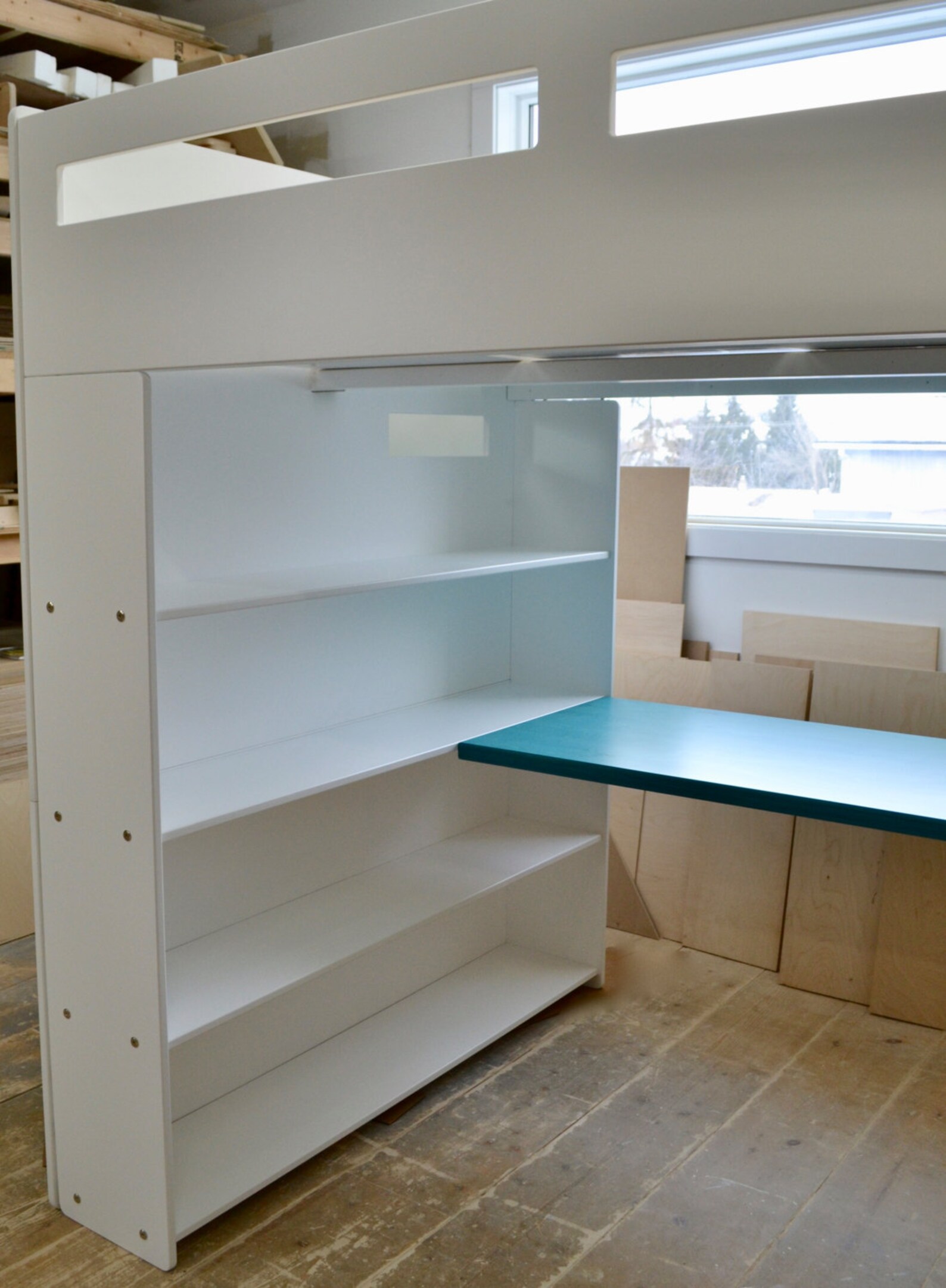 Modern Loft Bed With Storage for FULL Size Mattress Etsy Canada