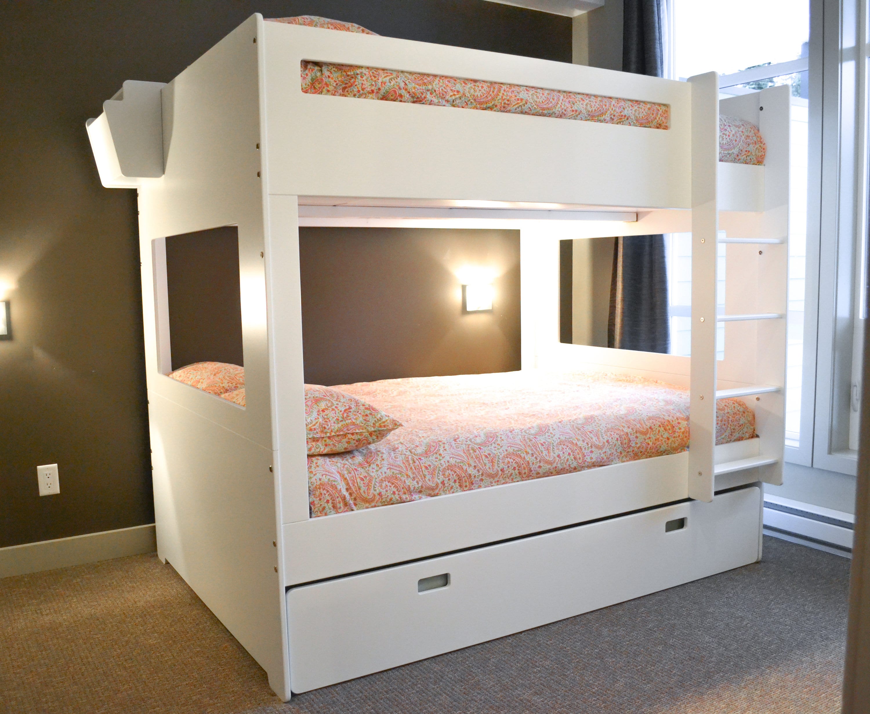 Silver Star Full Bunk Bed With Standard, Twin To Full Trundle Bed