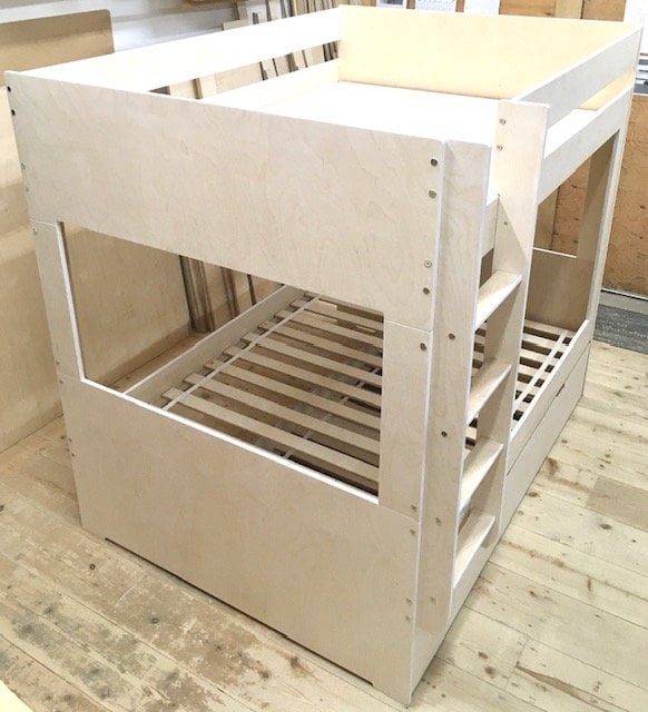 North Star Full Size Bunk Bed Separates Into 2 Free Standing Full Beds