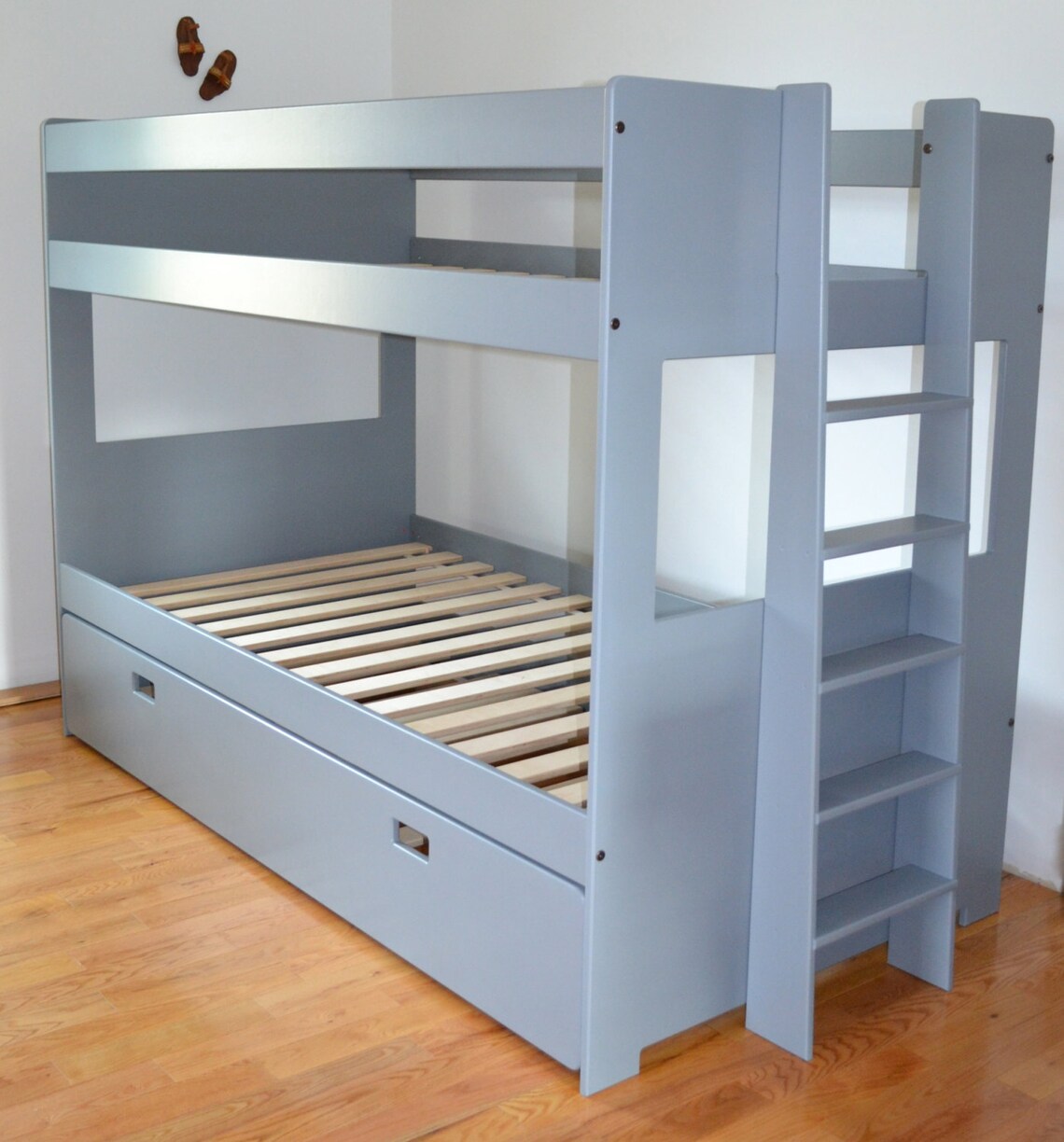 Bunk bed with trundle bed Etsy