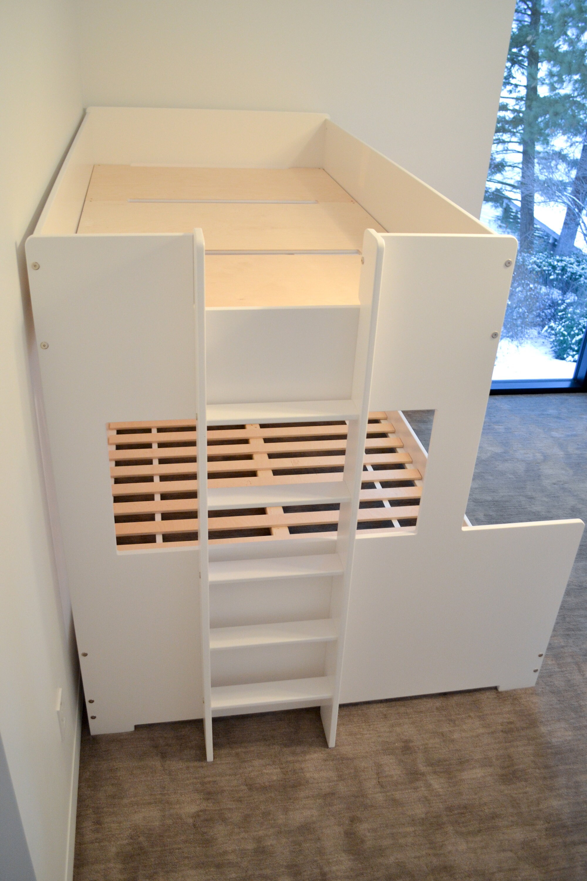 Okanagan Bunk Bed Twin Over Full 59 High Etsy