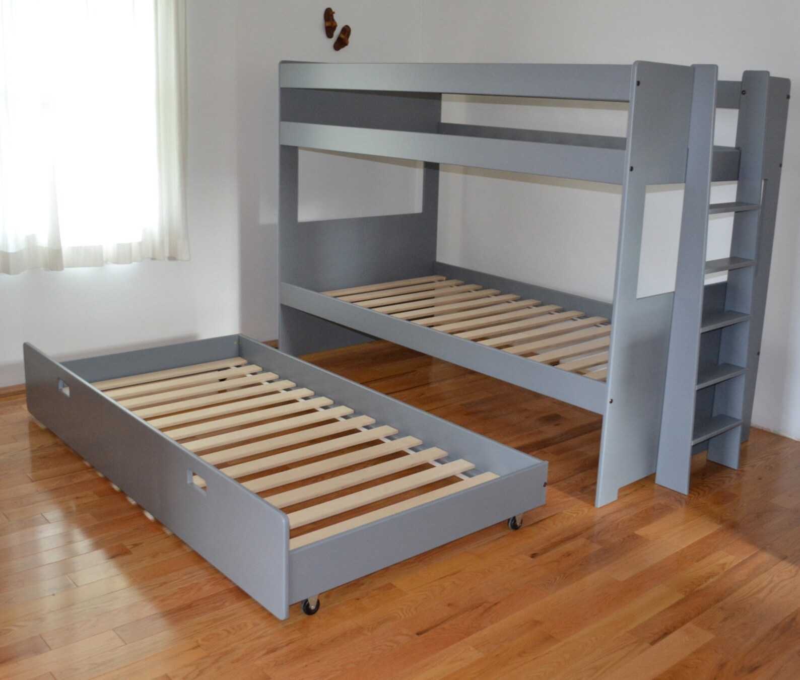 Bunk bed with trundle bed Etsy