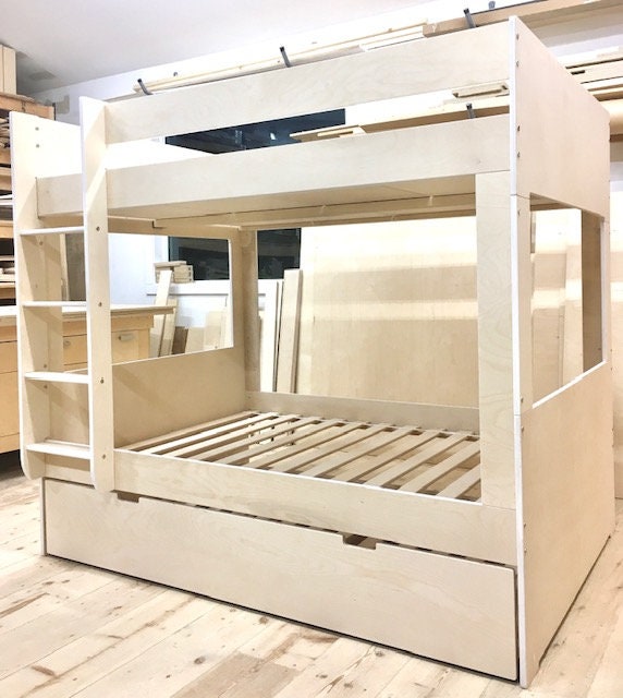 North Star Full Size Bunk Bed Separates Into 2 Free Standing Full Beds