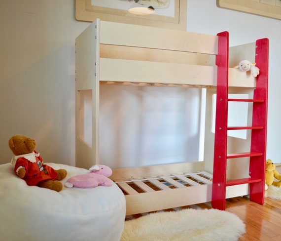 bunk bed with crib under