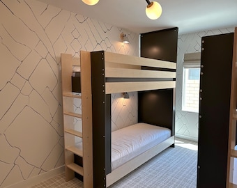 Litera para adultos (2 x) Twin XL con cabeceros de suelo a techo