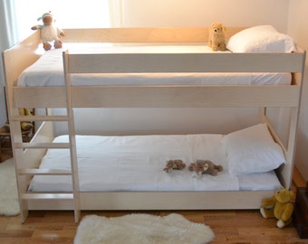 Brooklyn New York small 48&quot; high bunk bed perfect for apartments and tight spaces