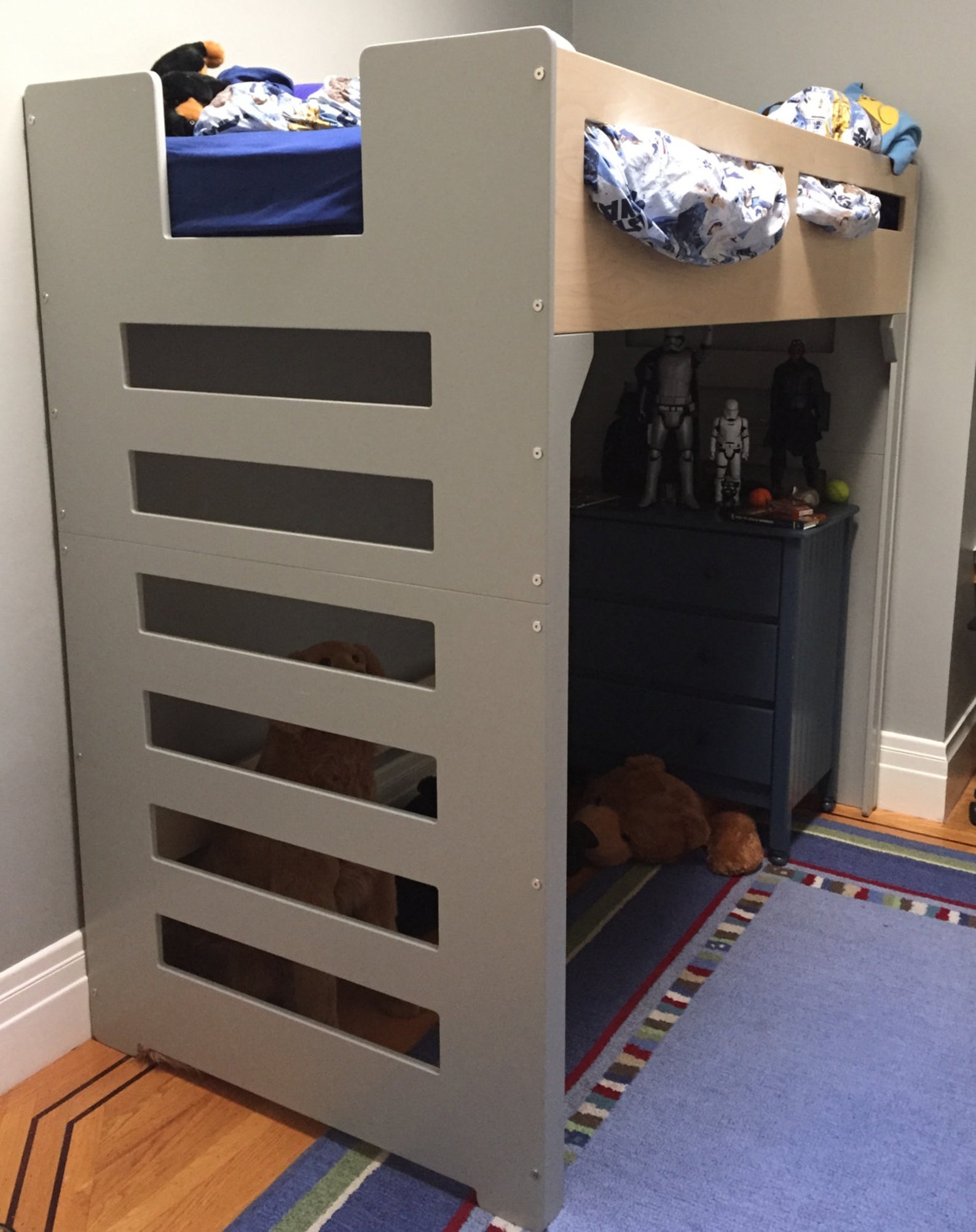 Modern Loft bed Etsy